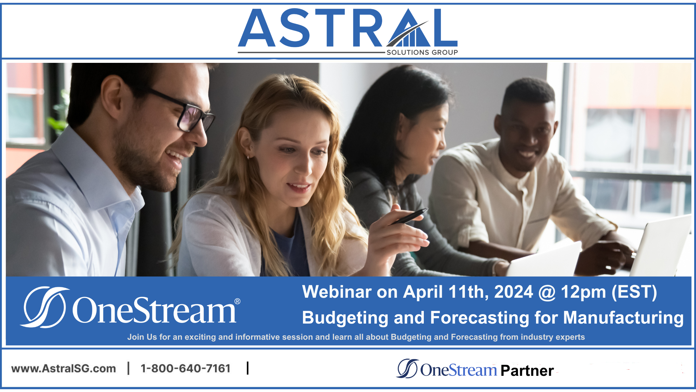Join Astral Solutions Group & OneStream Software for a FREE Webinar