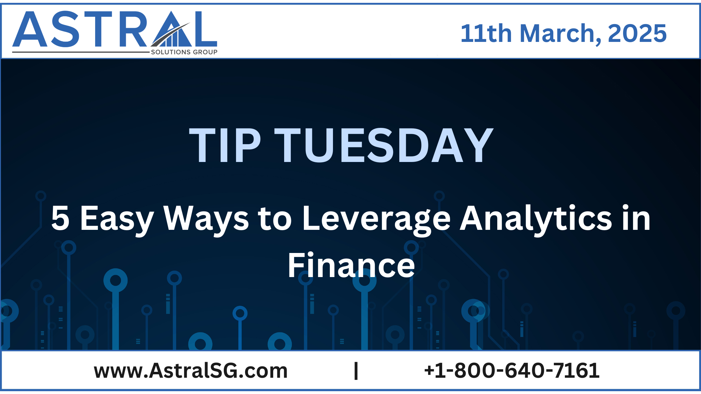 Tip Tuesday: 5 Easy Ways to Leverage Analytics in Finance