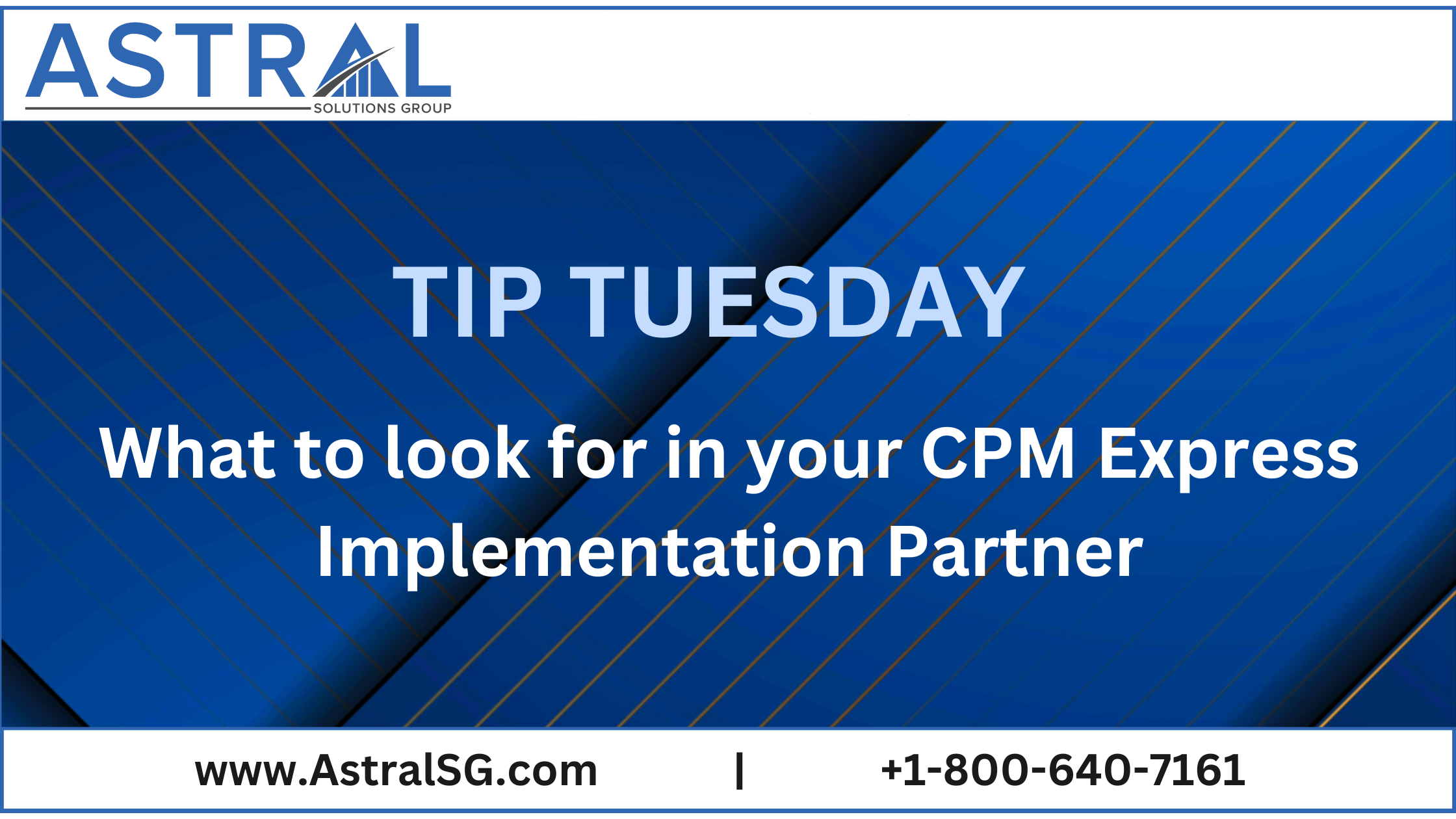 Tip Tuesday: What to look for in your CPMExpress Implementation Partner